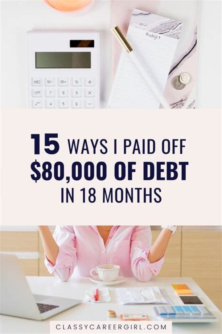 How can I pay 80000 in debt?