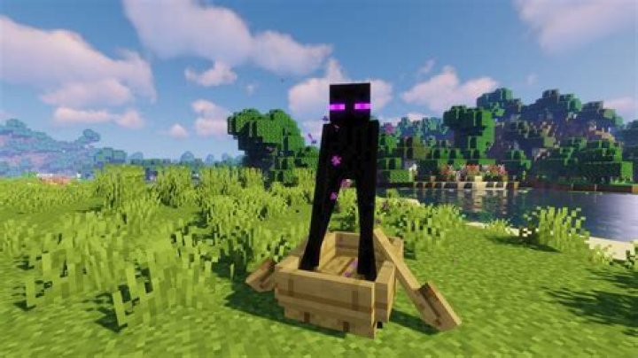 How do you trap an Enderman in a boat?