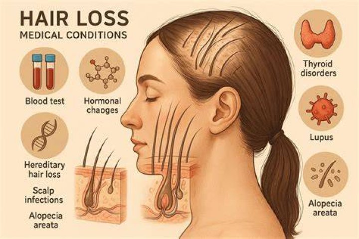 What causes rapid hair loss in females?