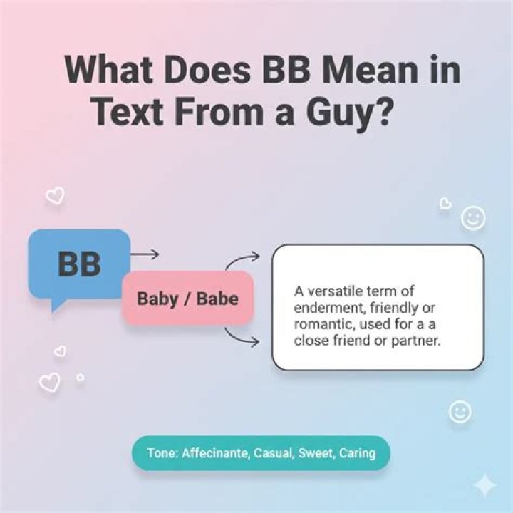 What does BB mean from a guy?