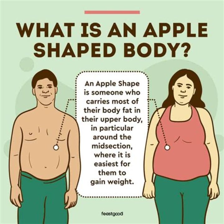 What types of fat is most responsible for giving a person the apple shape?