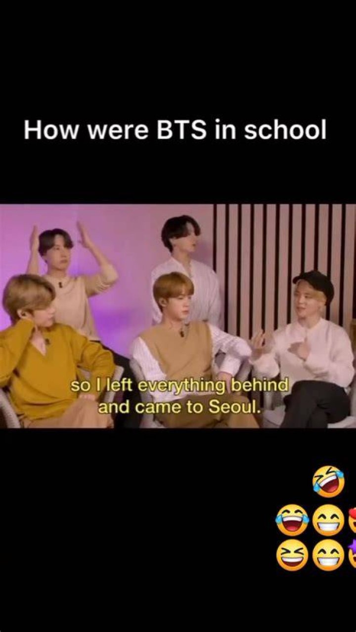What were BTS like in school?