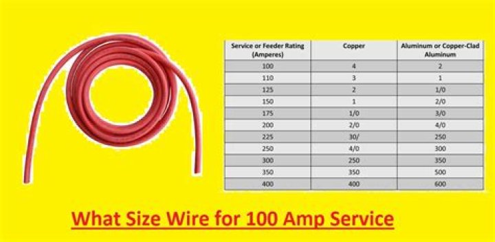 What wire size do I need to go 100 feet for a 100 amp service to a workshop?