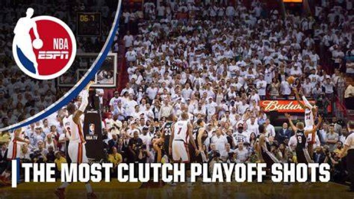 Who has the most clutch playoff shots in NBA history?